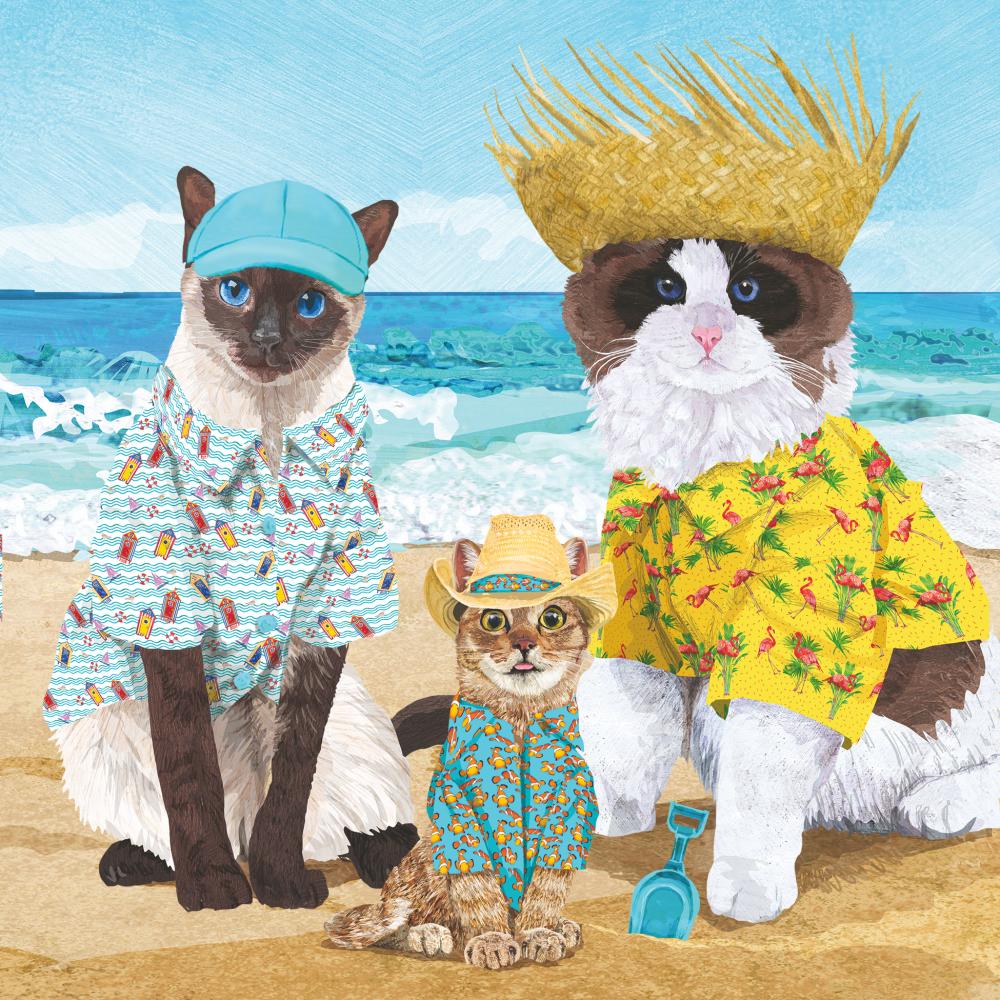 Beach Party Paper Napkin 20 Pk