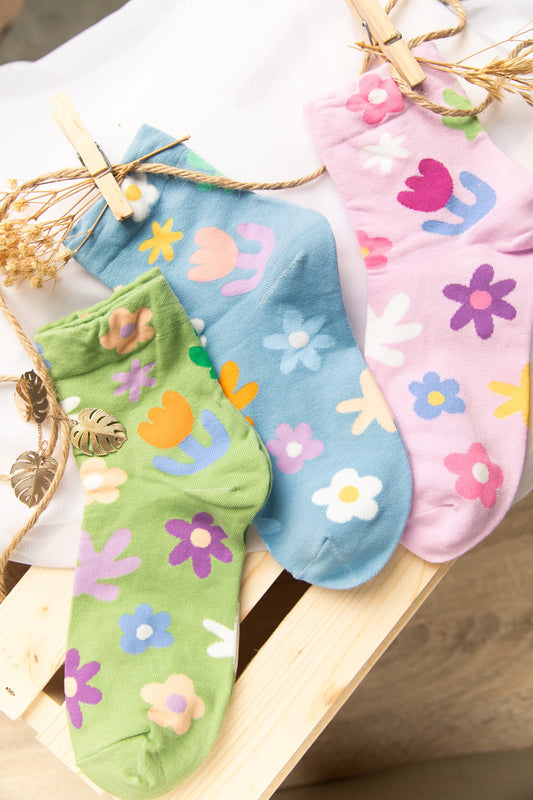 Mini Floral Print Socks