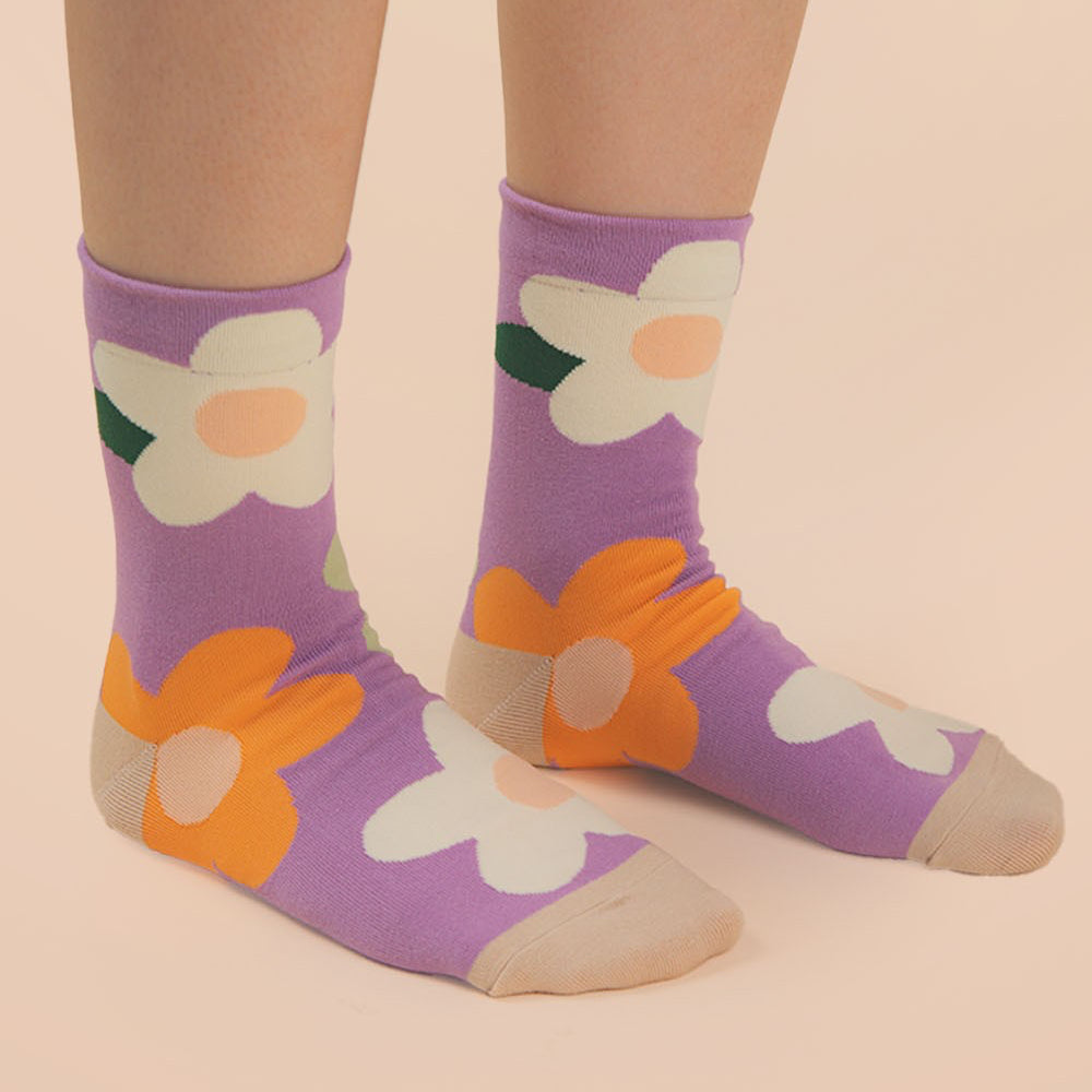 Floral Print Socks