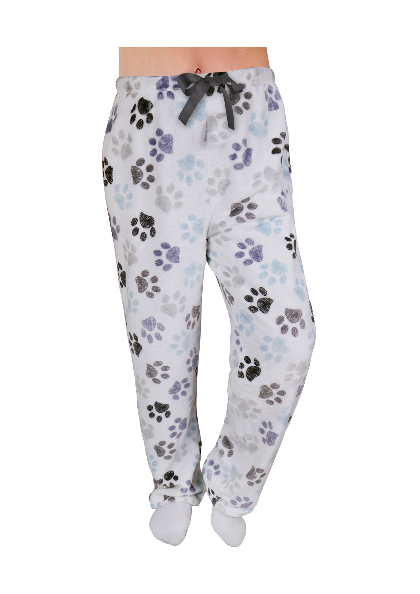 Paw Print Fleece Pants