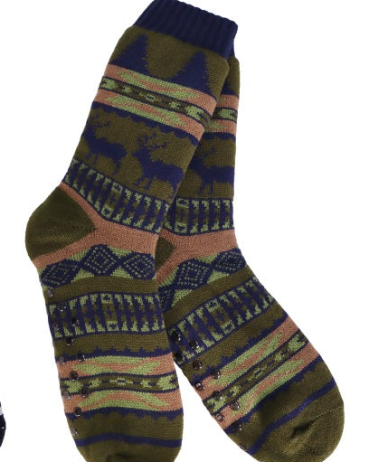 Elk Lodge Slipper Socks