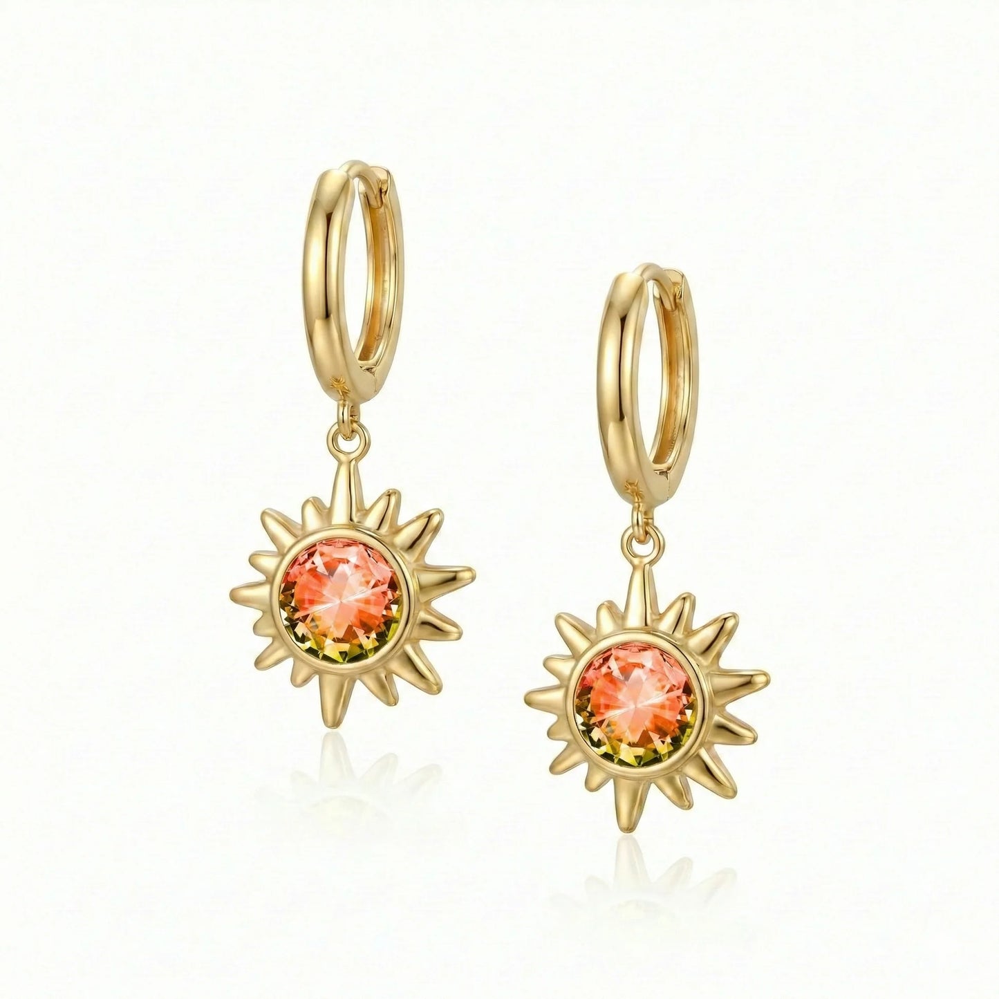 Sunburst Crystal Earrings
