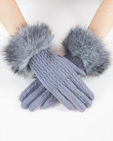 Gretchen Fur Trim Gloves