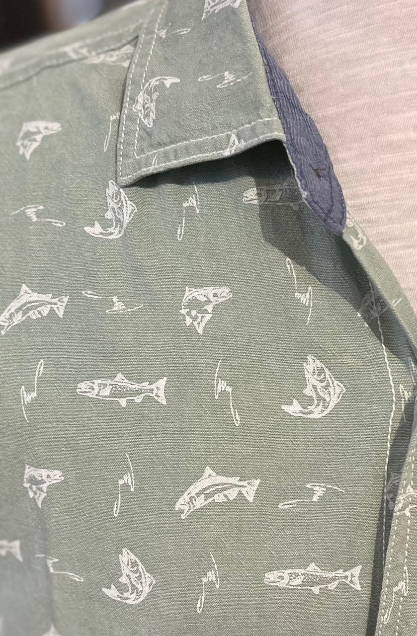 Trevor Chambray Printed Shirt