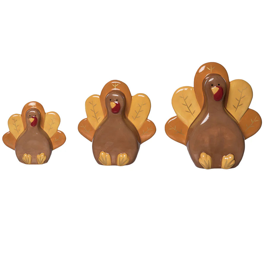 Ceramic Sitting Turkey