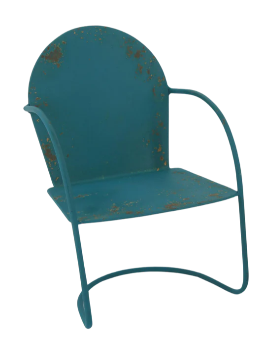 Metal Garden Chair Decor