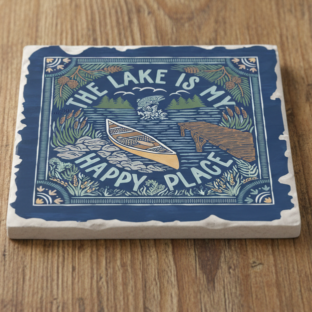 Lakeside Square Coaster Single