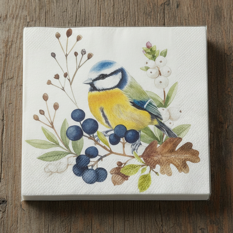 Oiseau Paper Napkin 20 Pk