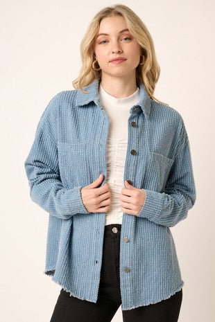 Skylar Buttoned Shirt Jacket