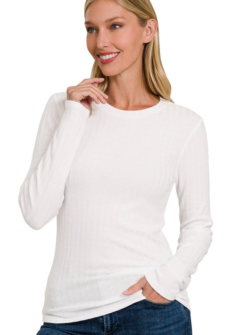 Caroline Ribbed Top