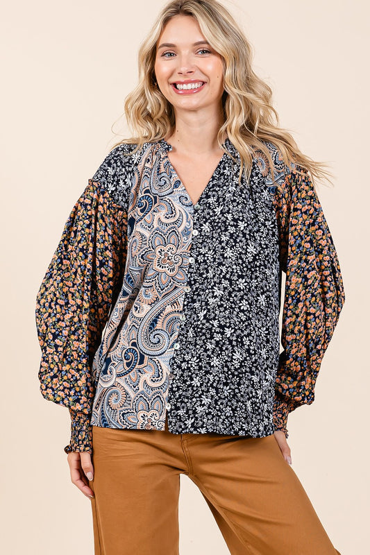 Paisley Patchwork Blouse