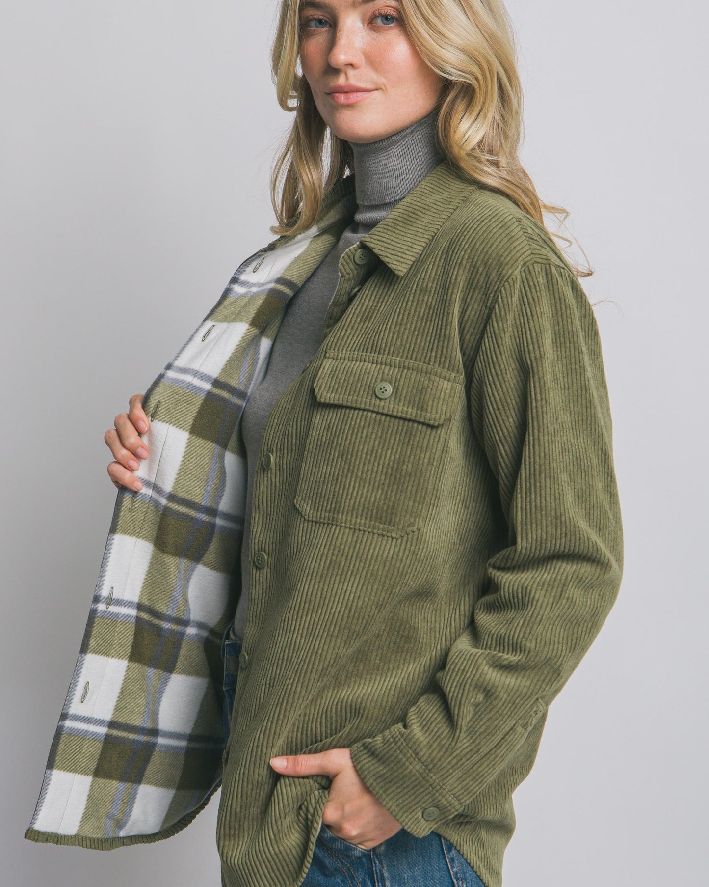 Myra Reversible Shirt Jacket