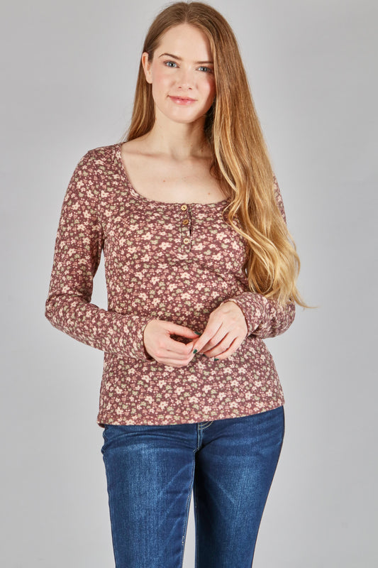 Rose Thermal Top