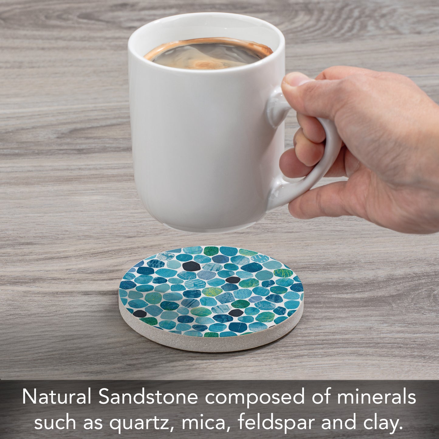Round Stone Coaster Single
