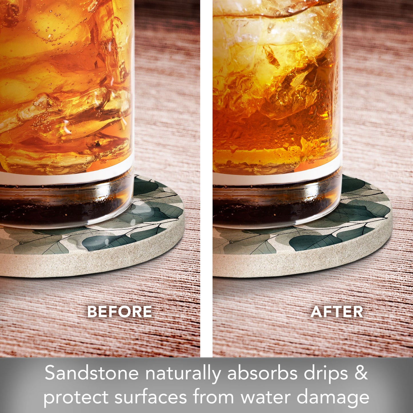 Round Stone Coaster Single
