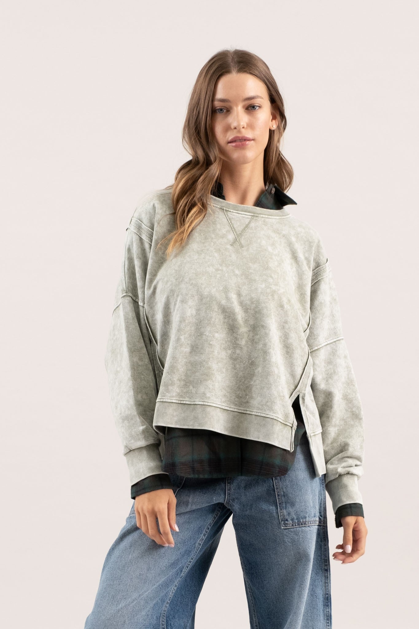 Margo Washed Fleece Top