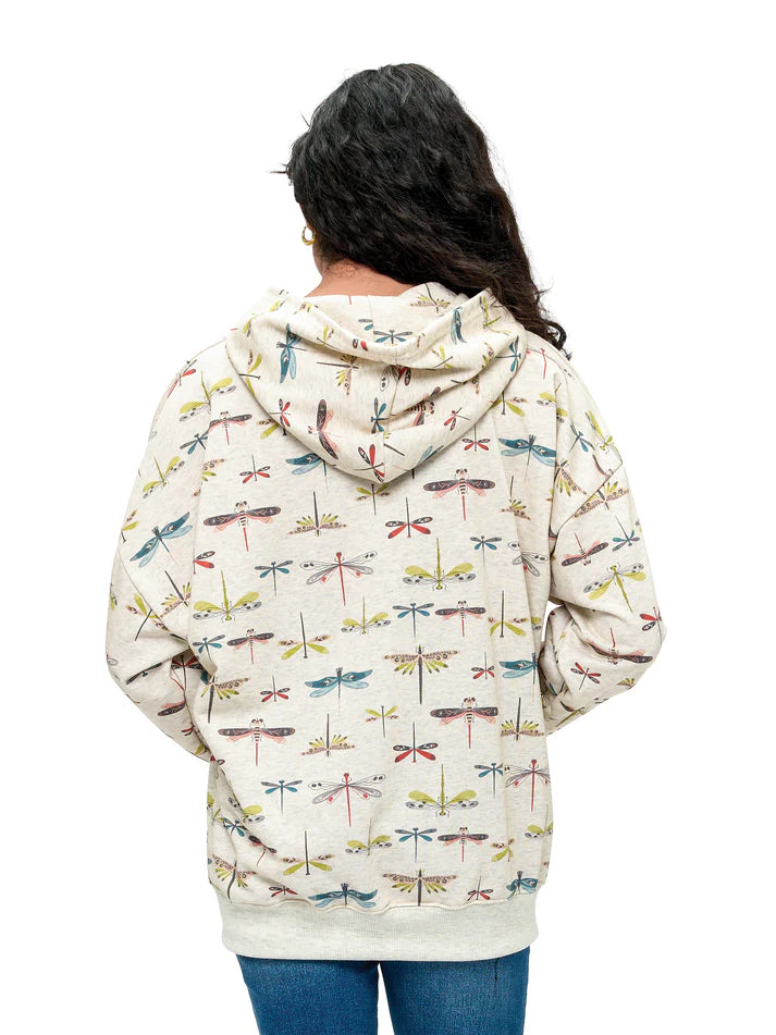 Animal Print Zip Sweatshirt