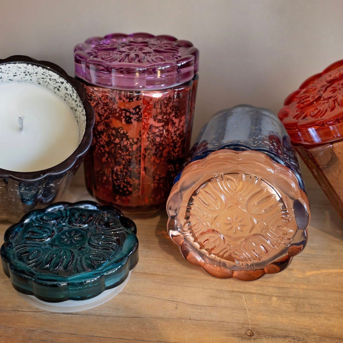 Flourish Glass Candle
