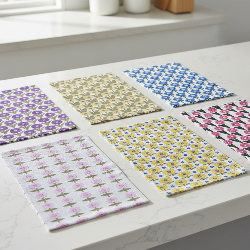 Microfiber Flower Towel