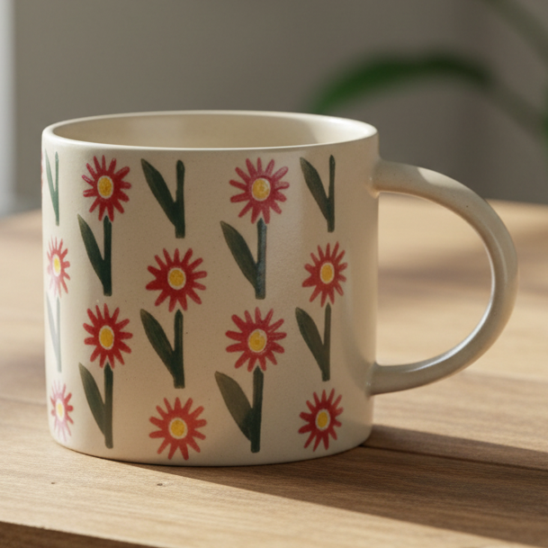 Flower Print Mug