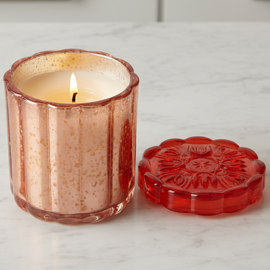 Flourish Glass Candle