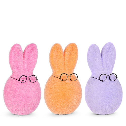 Sherbert Flocked Bunny