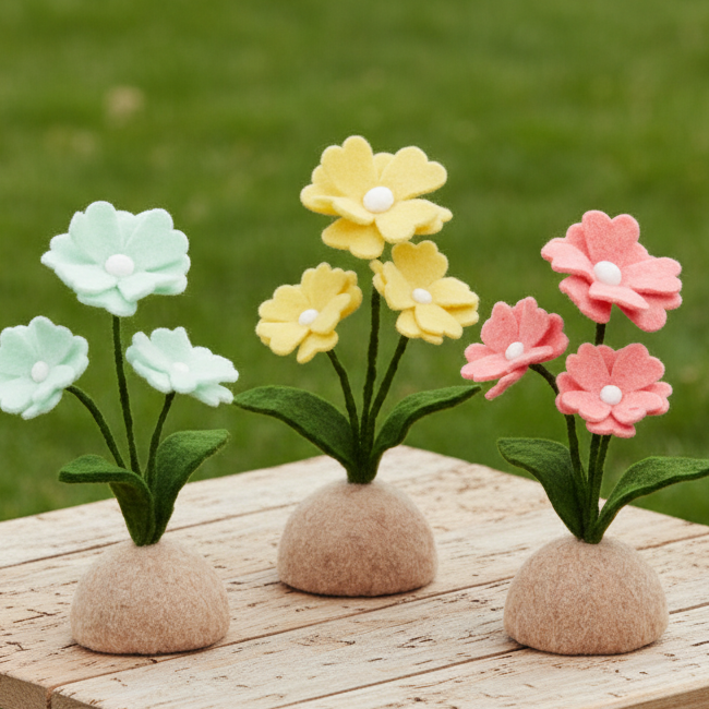 Felt Flower Bush