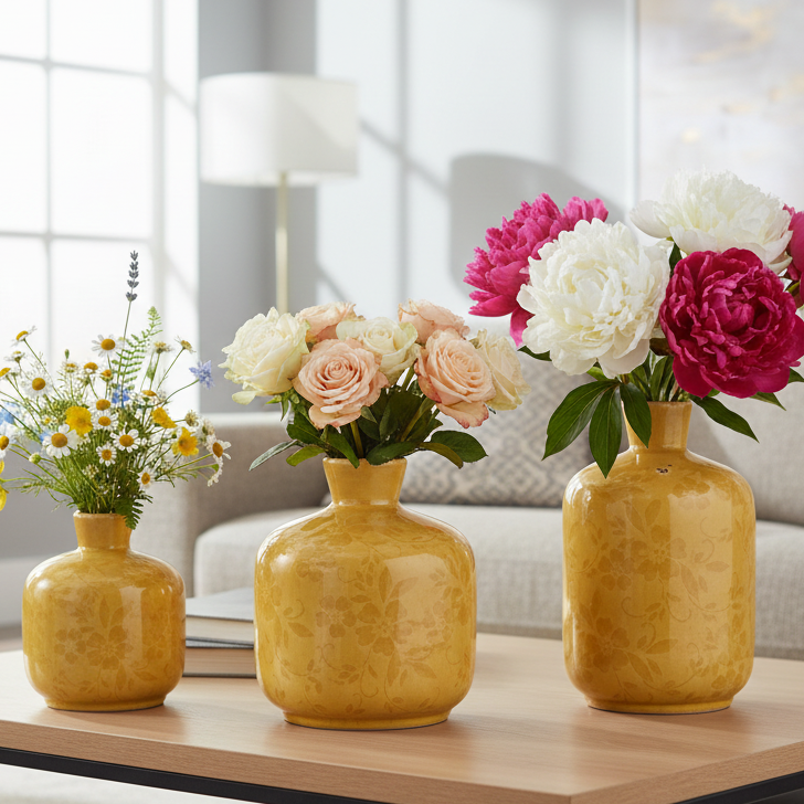 Mustard Bud Vase