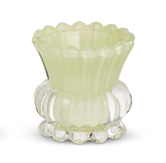 Ruffle Glass Votive