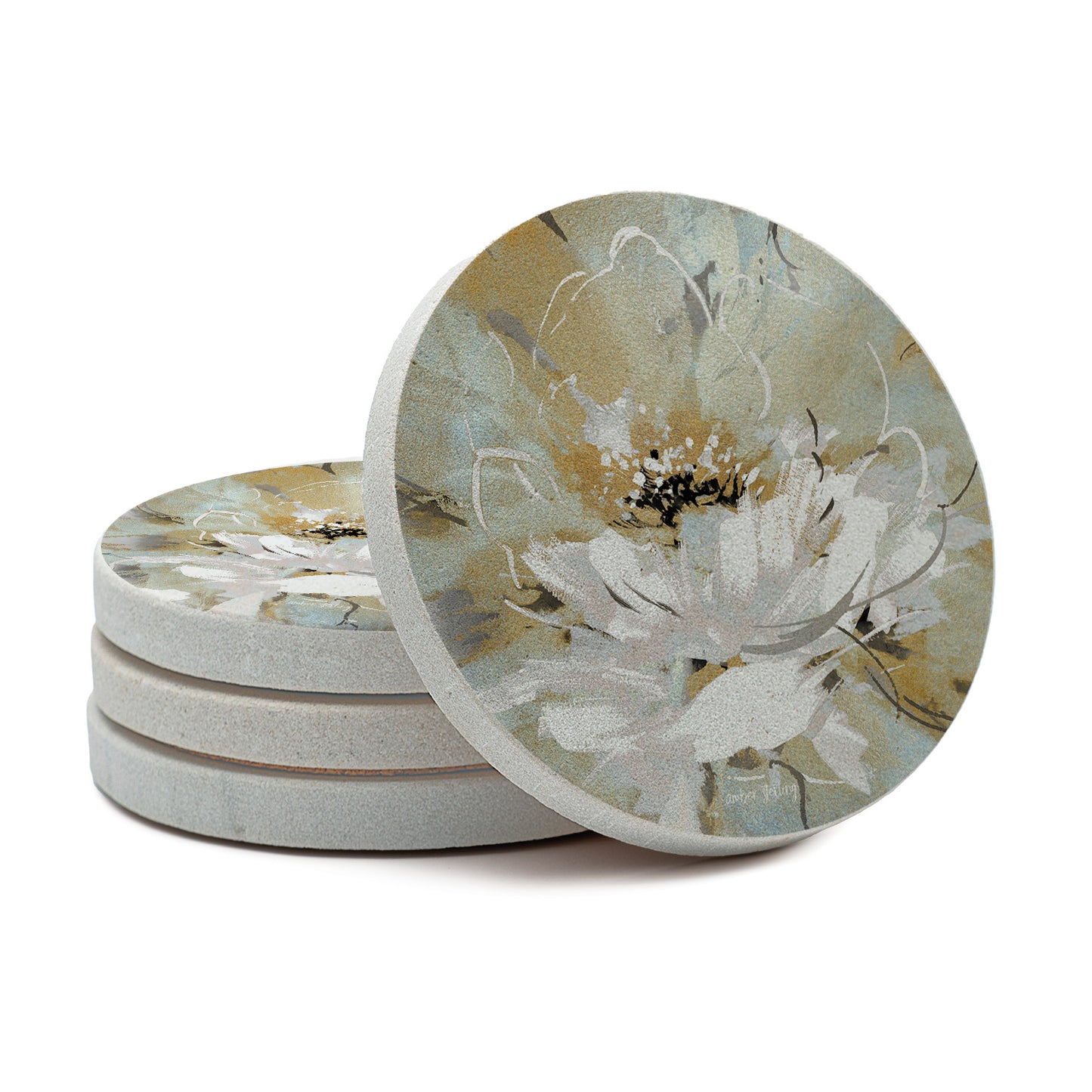 Sandstone Round Coaster S/4