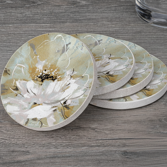 Sandstone Round Coaster S/4