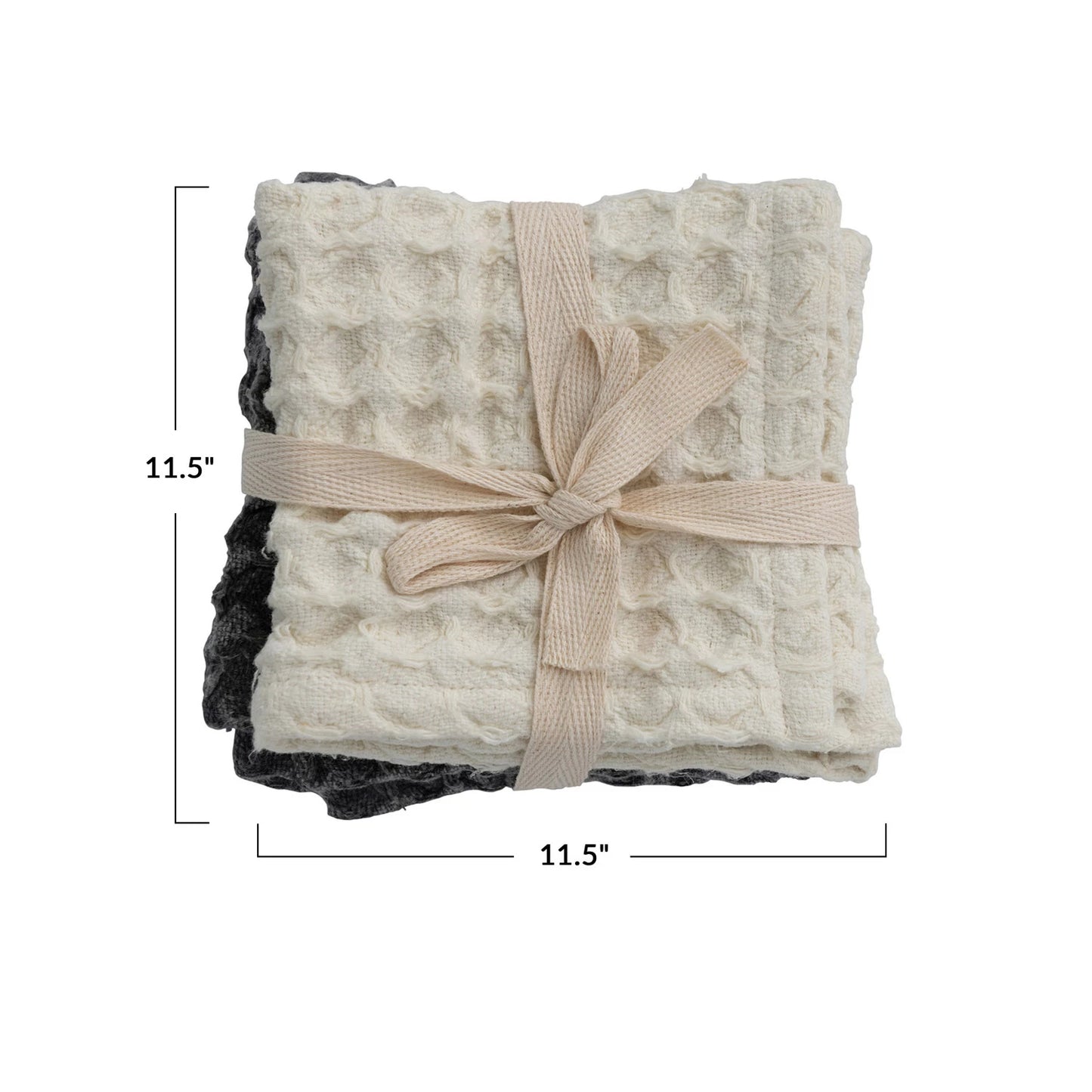 Cotton Waffle Dish Cloths - Set 2