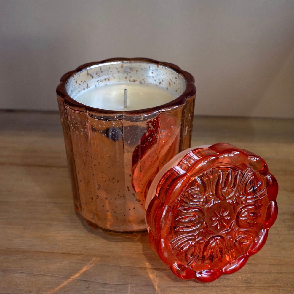 Flourish Glass Candle