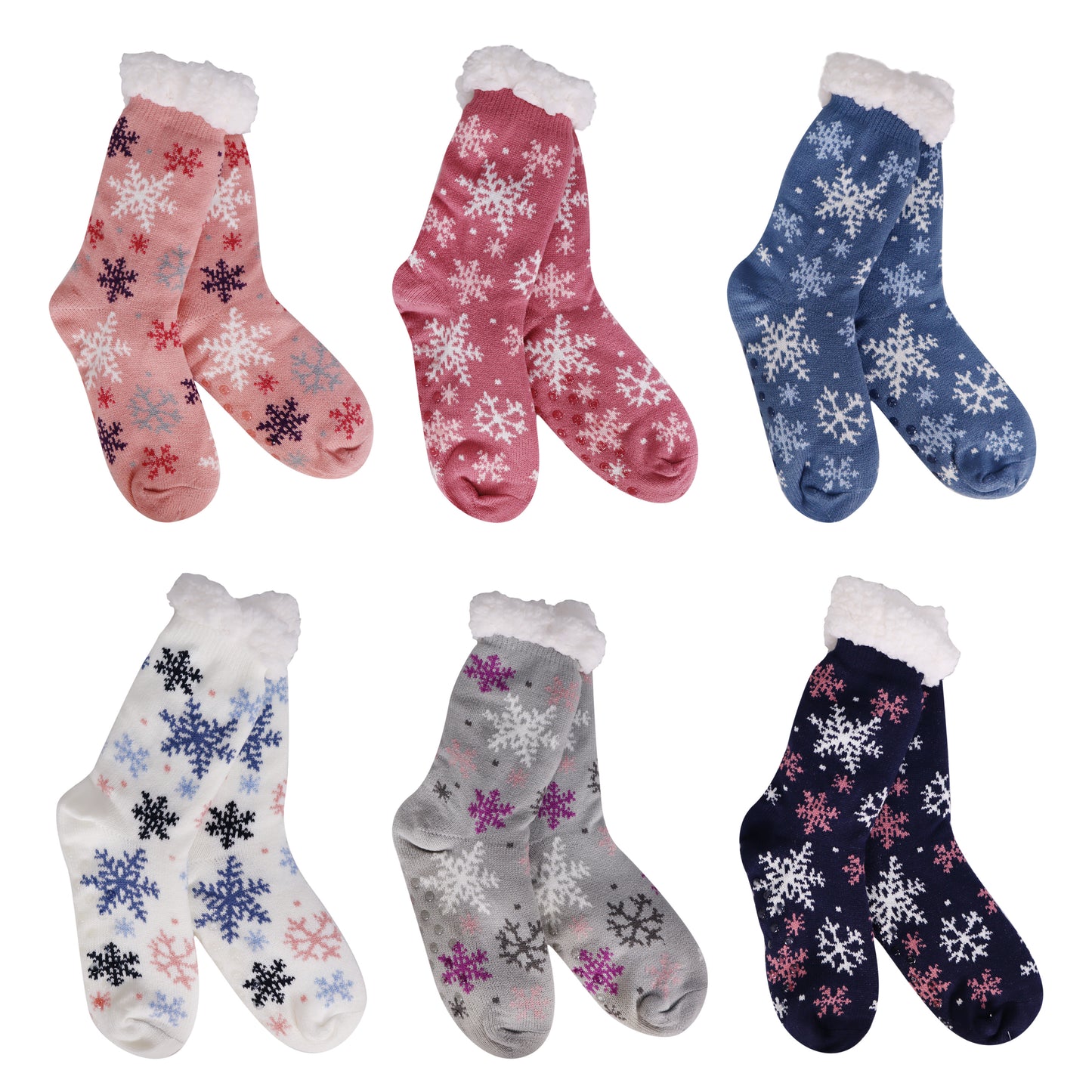 Snowflake Slipper Socks