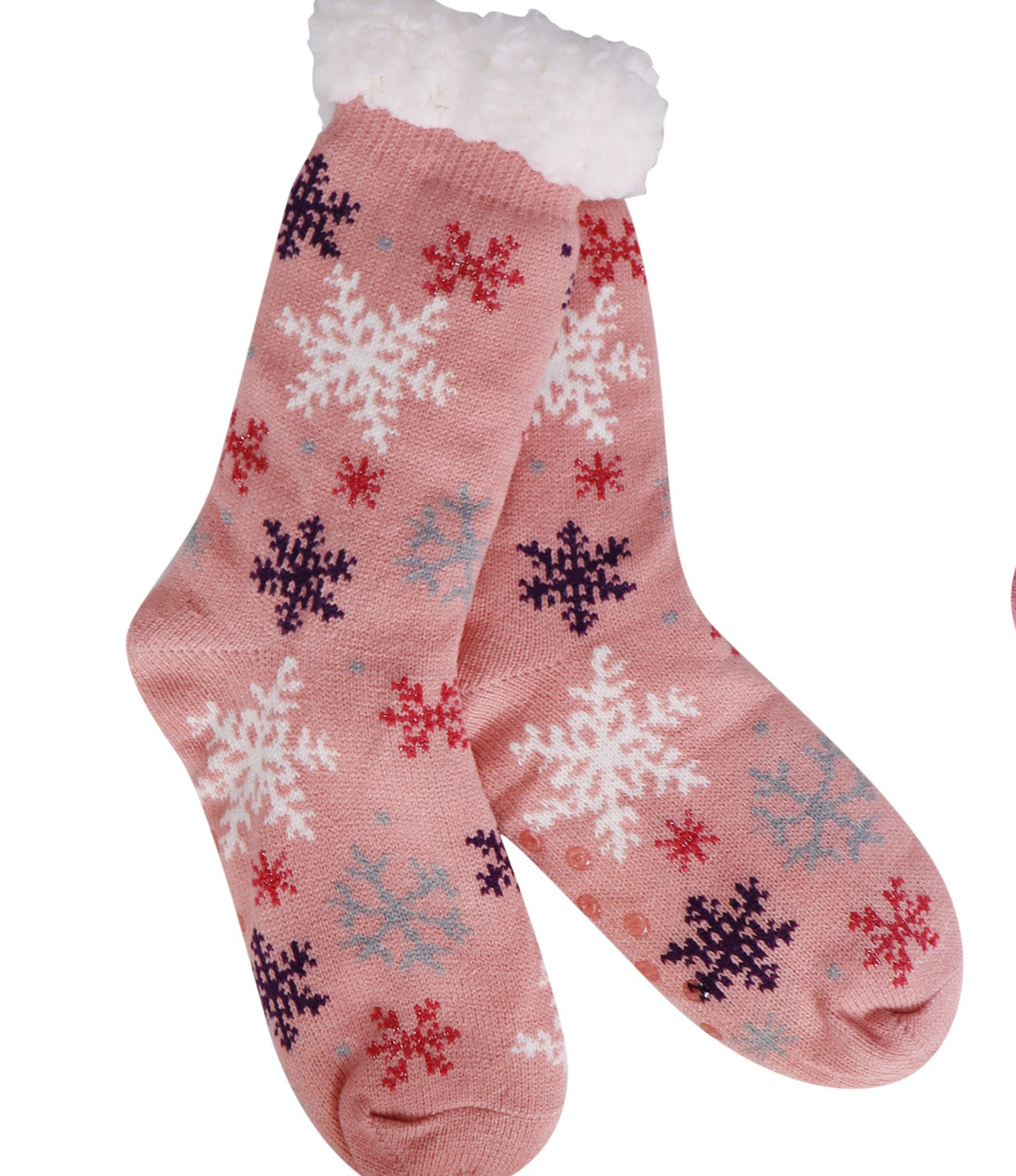 Snowflake Slipper Socks