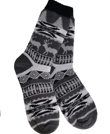 Elk Lodge Slipper Socks