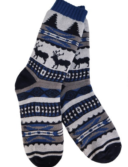 Elk Lodge Slipper Socks