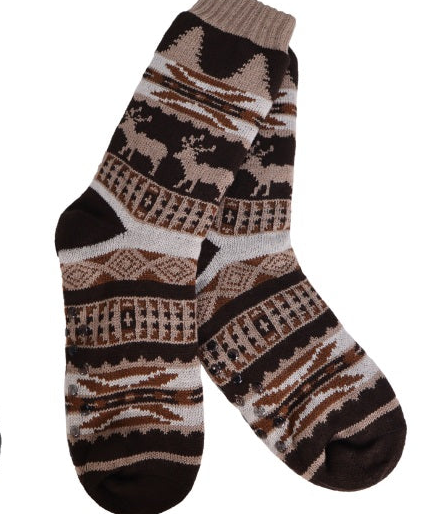 Elk Lodge Slipper Socks