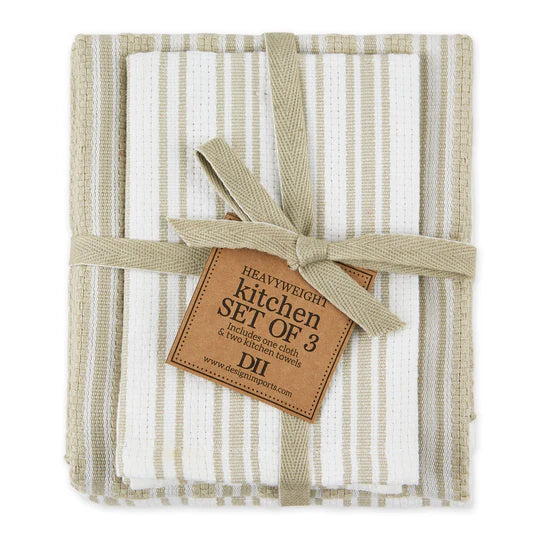 Stripe Kitchen Towel Set of 3