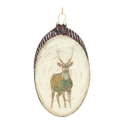 Deer w/Bark Orn