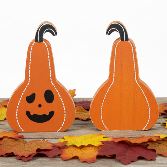 Double Sided Wood Gourd