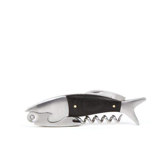 Stainless Steel & Wood Corkscrew