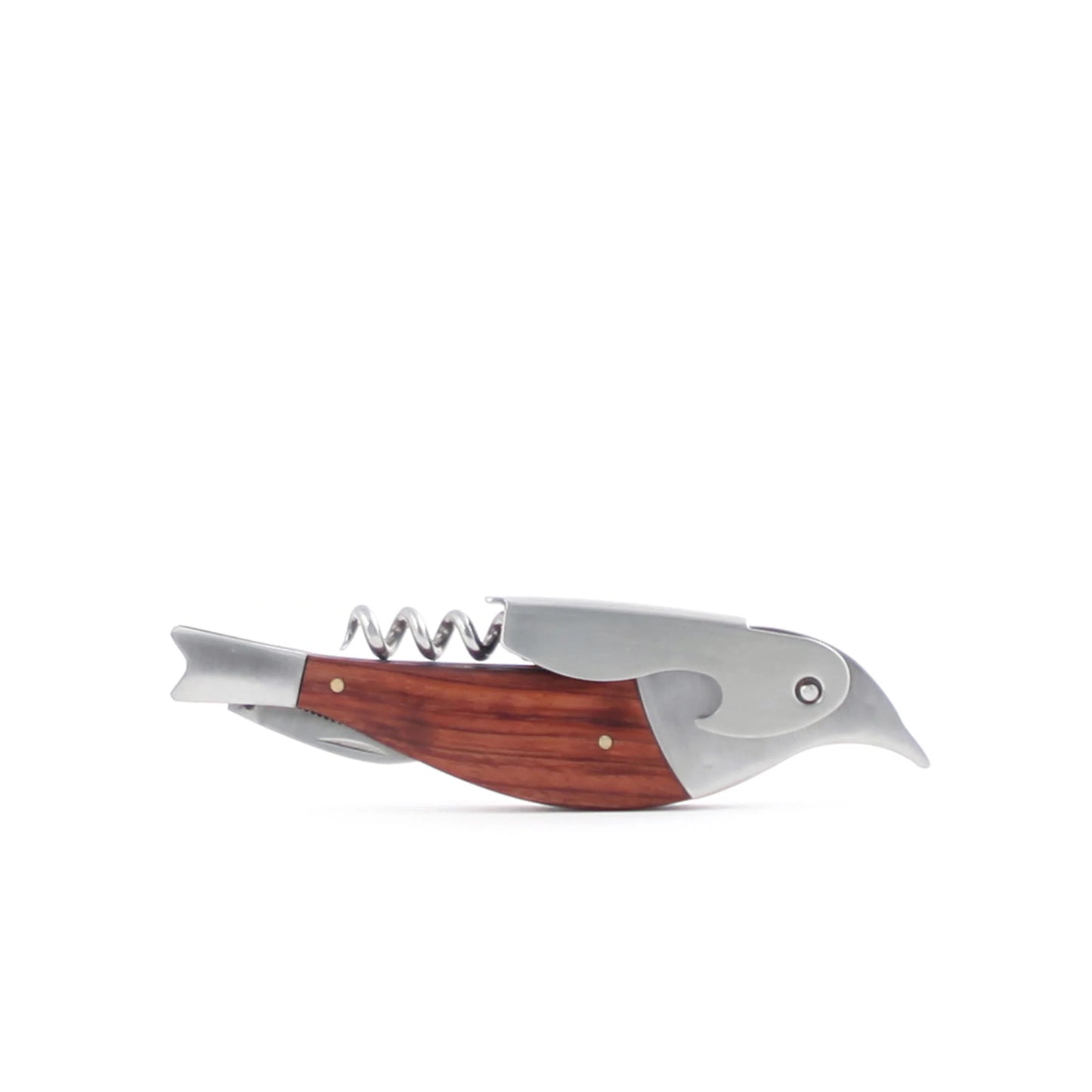 Stainless Steel & Wood Corkscrew