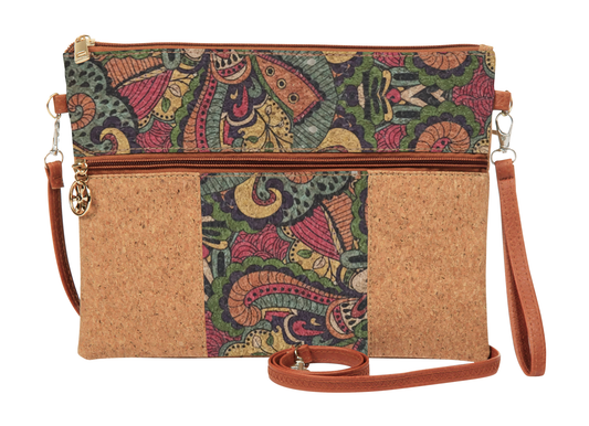 Cork Horizontal Crossbody Bag