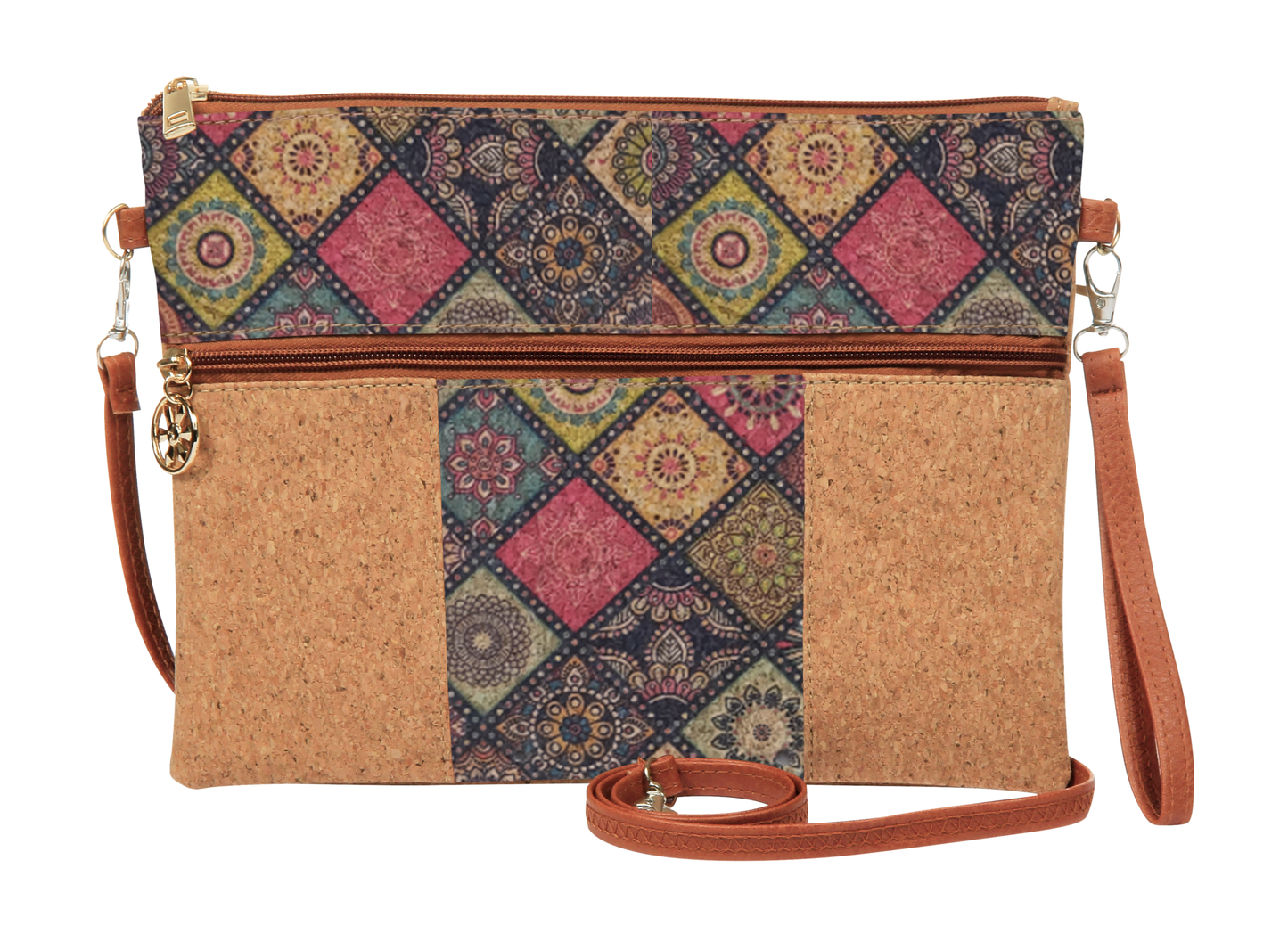 Cork Horizontal Crossbody Bag