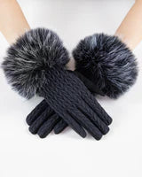 Gretchen Fur Trim Gloves
