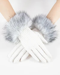 Gretchen Fur Trim Gloves