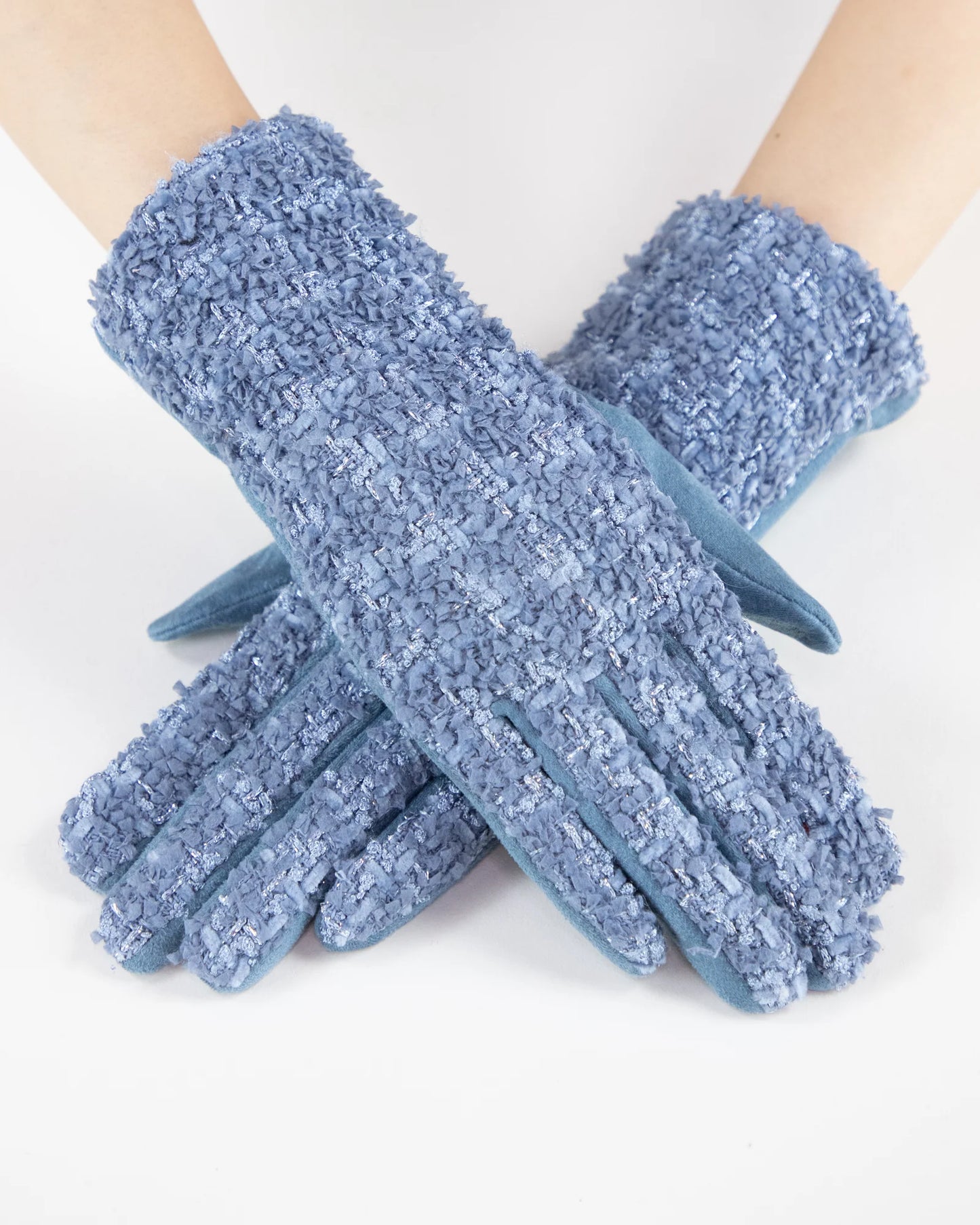 Anna Shimmering Tweed Gloves