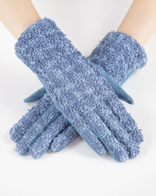 Anna Shimmering Tweed Gloves