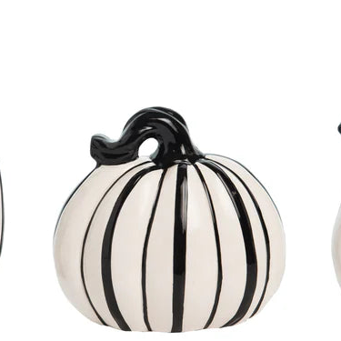 Black & White Stripe Pmpkn